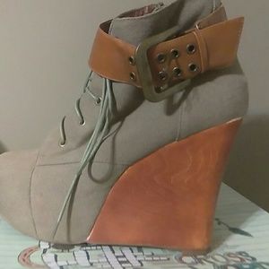 Jeffery Campbell times- two ankle boot